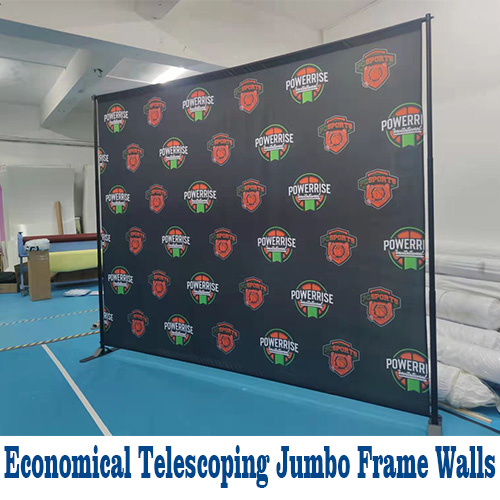 Telescopic Step and Repeat Backdrop Banner Stand