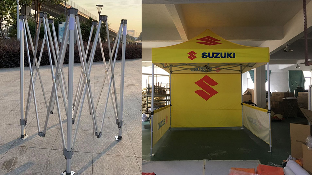 10x10 Heavy Duty 50 MM Canopy Tent with SUZUKI Logo Printed