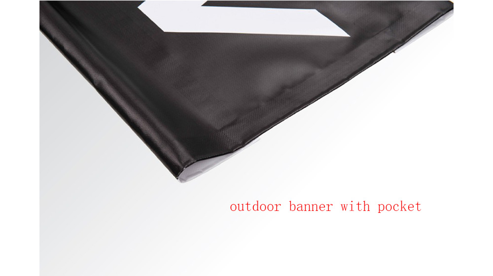 outdoor banners with pocket