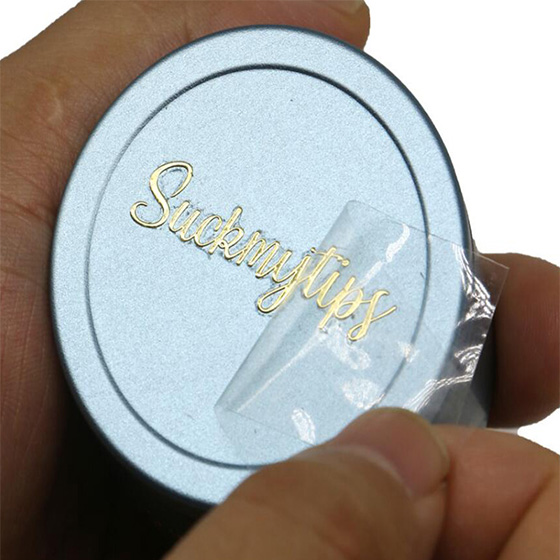 Custom Metal Transfer Lettering Sticker labels