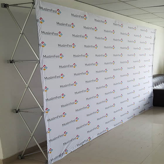 Velcro Display Straight Pop Up Backdrop