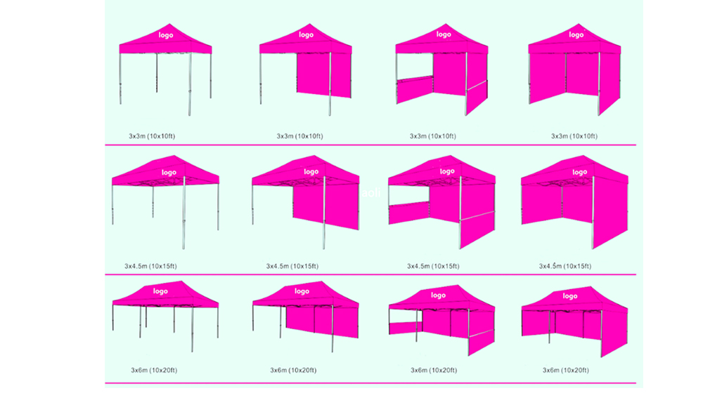 style of 10x10 canopy tents