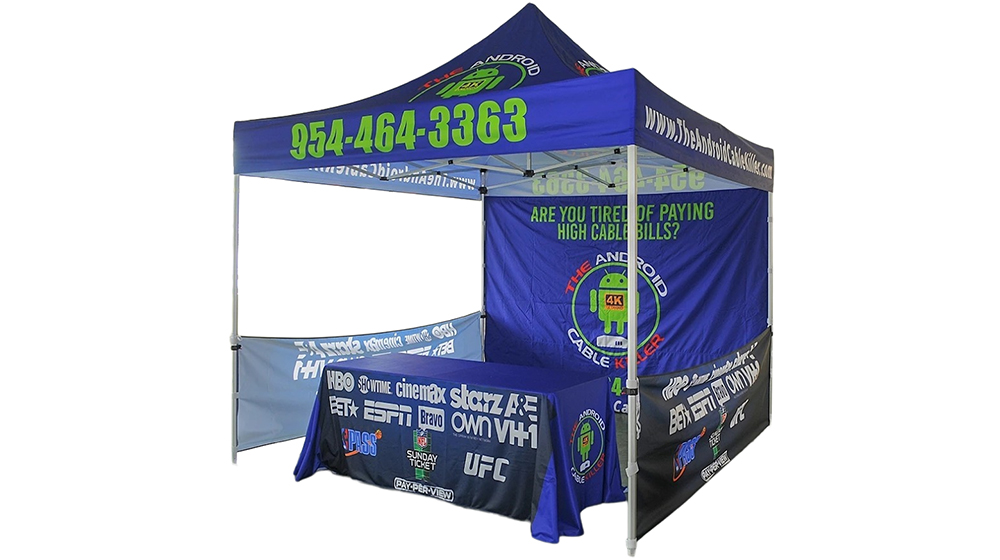 custom pop up tents