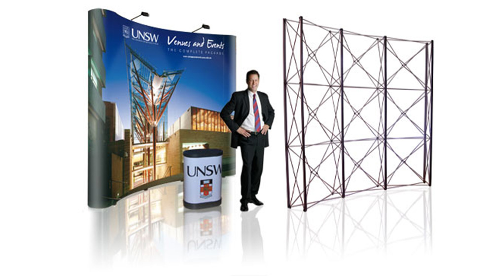 Custom Curved Pop Up Backdrop