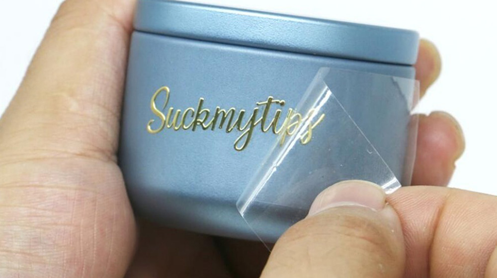 Gold Logo Transfer Stickers