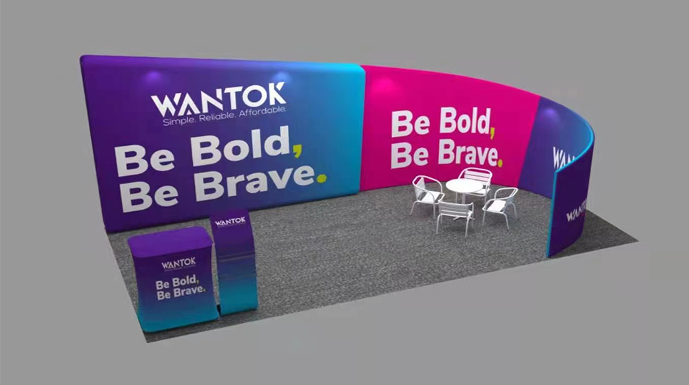 Portable Fabric Backdrop Displays For Trade Show