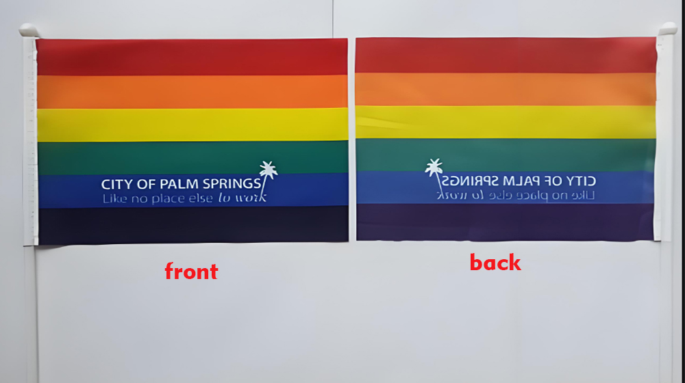 Single Side Printed Handheld Flags