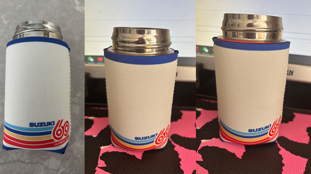Neoprene Beer Can Sleeve for Suzuki